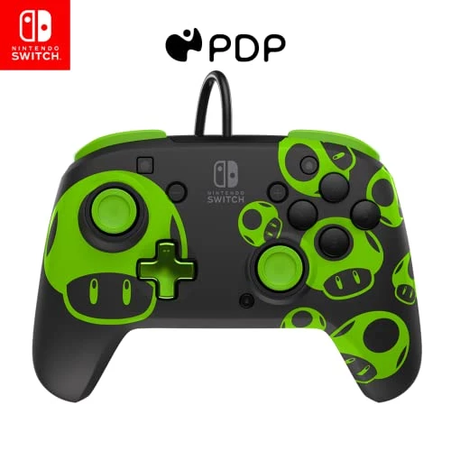PDP Gaming Faceoff Deluxe+ Wired Switch Pro Controller - Animal Crossing - Tom Nook - Blue / Green - Officially Licensed By Nintendo - Customizable Buttons And Paddles - Ergonomic Controllers 13 PDP Gaming Faceoff Deluxe+ Wired Switch Pro Controller - Animal Crossing - Tom Nook - Blue / Green - Officially Licensed By Nintendo - Customizable Buttons And Paddles - Ergonomic Controllers - Image 11