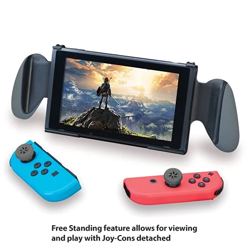RDS Industries Nintendo Switch Grip Stand - For Enhanced Game Play , Perfect View Stand , Stores 3 Games , Comes With A Value Pack - Nintendo Switch 4 RDS Industries Nintendo Switch Grip Stand - For Enhanced Game Play , Perfect View Stand , Stores 3 Games , Comes With A Value Pack - Nintendo Switch - Image 2