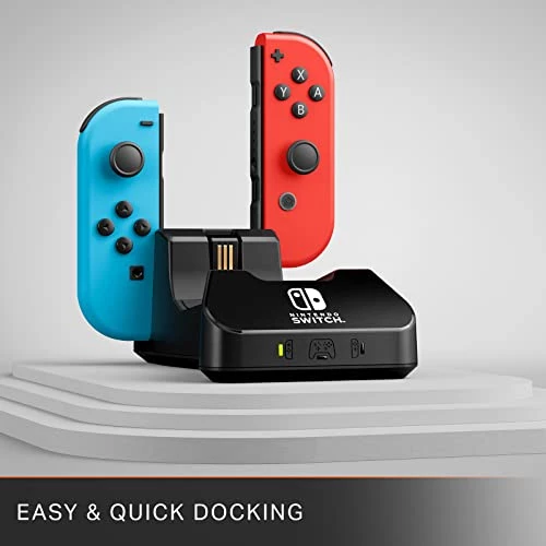 PowerA Controller Charging Base For Nintendo Switch, Black, Wireless Controller Charging, Charge, Rechargeable Battery, Nintendo Switch, Joy-Con Charging, PowerA Wireless Charging 4 PowerA Controller Charging Base For Nintendo Switch, Black, Wireless Controller Charging, Charge, Rechargeable Battery, Nintendo Switch, Joy-Con Charging, PowerA Wireless Charging - Image 2
