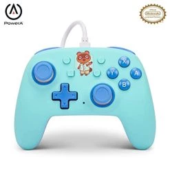 PowerA Nano Wired Controller For Nintendo Switch - Animal Crossing: Hello Tom Nook, Nintendo Switch - OLED Model, Gamepad, Game Controller,