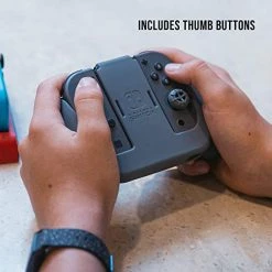 RDS Industries Nintendo Switch Joy-Con Action Grip And Thumb Grips - Red Textured Silicone - Official Nintendo Licensed Product - Nintendo Switch -Kirby Shop 41kLToMBnuL