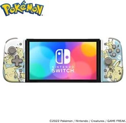 HORI Nintendo Switch Split Pad Compact (Pikachu & Mimikyu) - Ergonomic Controller For Handheld Mode - Officially Licensed By Nintendo & Pokémon