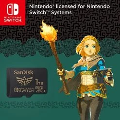 SanDisk 1TB MicroSDXC-Card Licensed For Nintendo-Switch - SDSQXAO-1T00-GN6ZN -Kirby Shop 51JDkgsVCmL