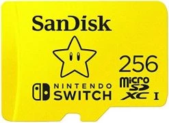 SanDisk 256GB MicroSDXC-Card, Licensed For Nintendo-Switch - SDSQXAO-256G-GNCZN -Kirby Shop 51Mw7Ct5imL. AC 2
