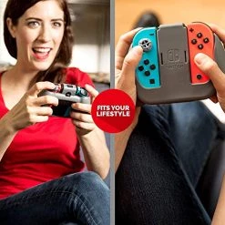 RDS Industries Nintendo Switch Joy-Con Action Grip And Thumb Grips - Red Textured Silicone - Official Nintendo Licensed Product - Nintendo Switch -Kirby Shop 51dMDObexOL