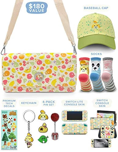 Controller Gear Animal Crossing: New Horizons Sling Bag For Women, Girl's, Kids. Nintendo Switch & Switch Lite Case, Accessories, Travel Bag, Carrying Case. Tom Nook Quilted. - Nintendo Switch 10 Controller Gear Animal Crossing: New Horizons Sling Bag For Women, Girl's, Kids. Nintendo Switch & Switch Lite Case, Accessories, Travel Bag, Carrying Case. Tom Nook Quilted. - Nintendo Switch - Image 8