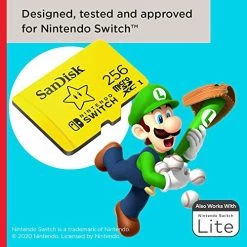 SanDisk 256GB MicroSDXC-Card, Licensed For Nintendo-Switch - SDSQXAO-256G-GNCZN -Kirby Shop 51mEiNcCaFL