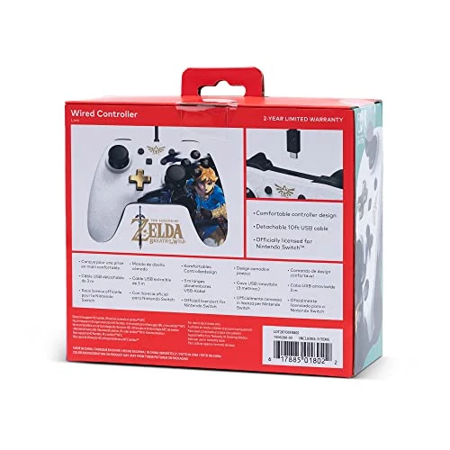 PowerA Wired Controller For Nintendo Switch - Link, Gamepad, Game Controller, Wired Controller, Officially Licensed 4 PowerA Wired Controller For Nintendo Switch - Link, Gamepad, Game Controller, Wired Controller, Officially Licensed - Image 2
