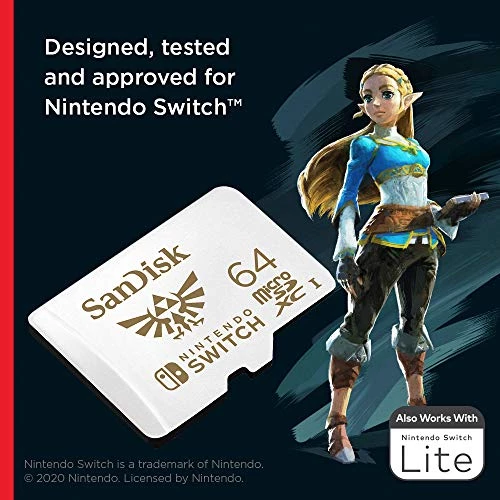 SanDisk 64GB MicroSDXC-Card, Licensed For Nintendo-Switch - SDSQXAT-064G-GNCZN 4 SanDisk 64GB MicroSDXC-Card, Licensed For Nintendo-Switch - SDSQXAT-064G-GNCZN - Image 2