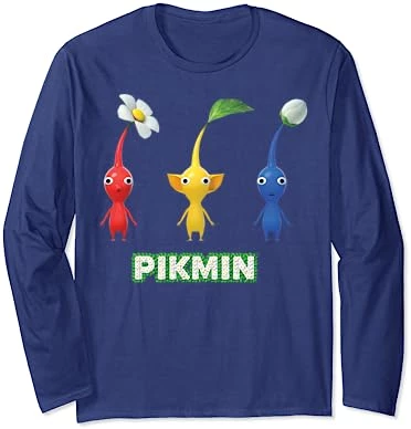 Nintendo Pikmin Trio Simple Long Sleeve T-Shirt 8 Nintendo Pikmin Trio Simple Long Sleeve T-Shirt - Image 6