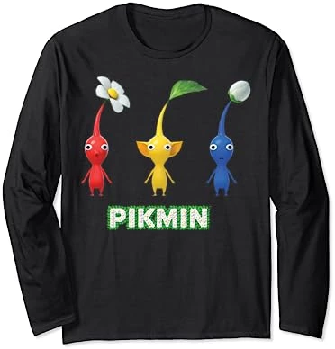 Nintendo Pikmin Trio Simple Long Sleeve T-Shirt 7 Nintendo Pikmin Trio Simple Long Sleeve T-Shirt - Image 5