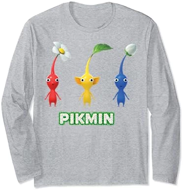 Nintendo Pikmin Trio Simple Long Sleeve T-Shirt 5 Nintendo Pikmin Trio Simple Long Sleeve T-Shirt - Image 3
